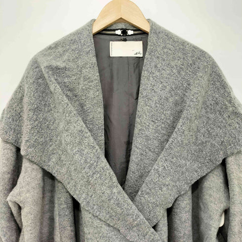 ストフ STOF アルパカ混 ウール混 ジップジャケット レディース